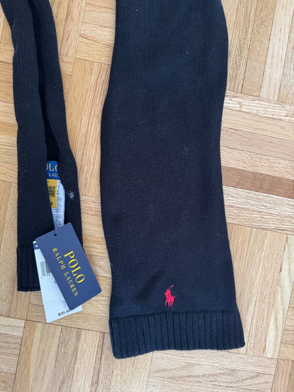 Polo Ralph Lauren Black Scarf- Kids